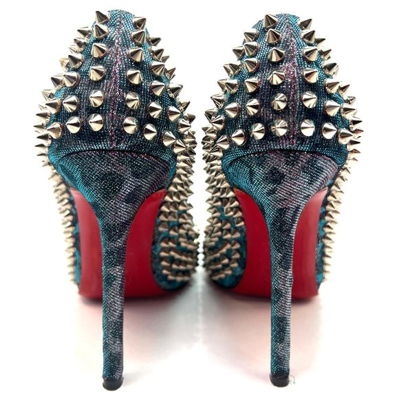 🌷❤️‍🔥SPRING SALE 🔥 FINAL PRICE🌷💥Christian Louboutin Flo 120 Holographic 37 - Picture 4 of 7